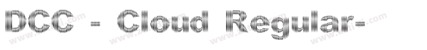 DCC - Cloud Regular字体转换